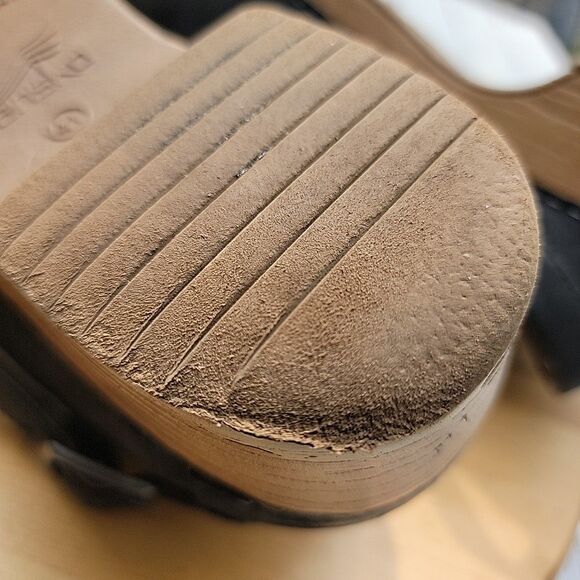 Dansko berry black burnished Leather  suede shoes Size 41 - Picture 6 of 9